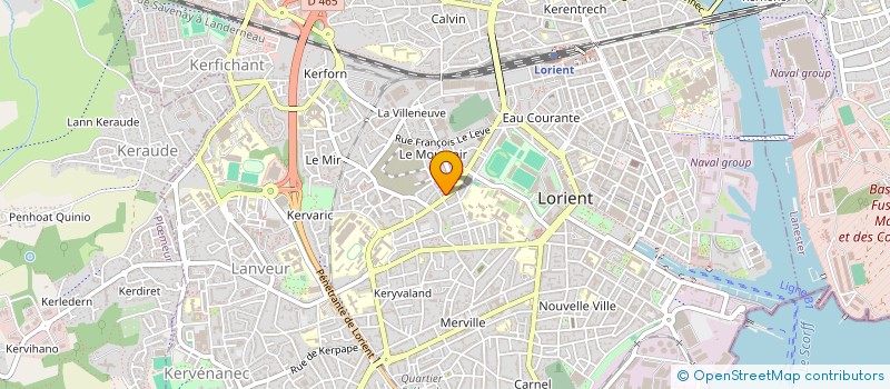 localisation de l'entreprise CONFORT GAZ à LORIENT