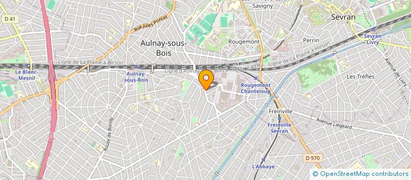 localisation de l'entreprise CONFORT GAZ ET MAZOUT à AULNAY-SOUS-BOIS
