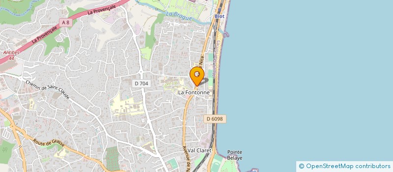 localisation de l'entreprise CONFORT HABITAT à ANTIBES