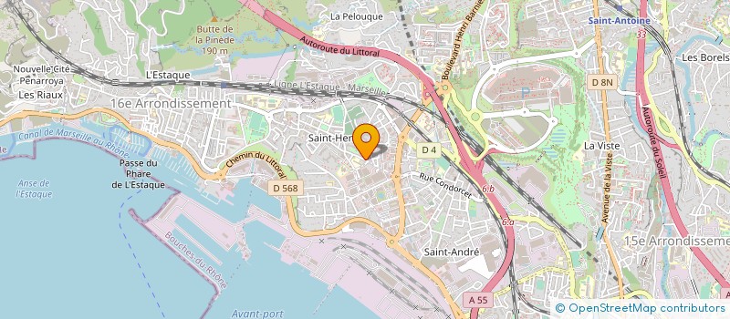 localisation de l'entreprise CONFORT HABITAT à MARSEILLE