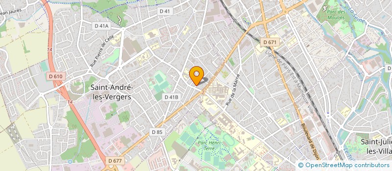 localisation de l'entreprise CONFORT HABITAT à SAINT-ANDRE-LES-VERGERS