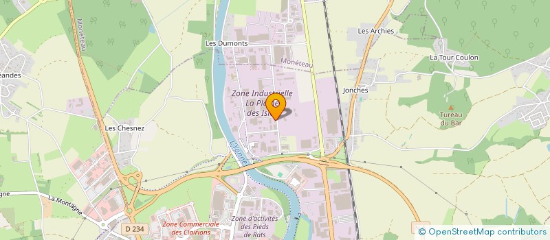 localisation de l'entreprise CONFORT HABITAT DIFFUSION à AUXERRE