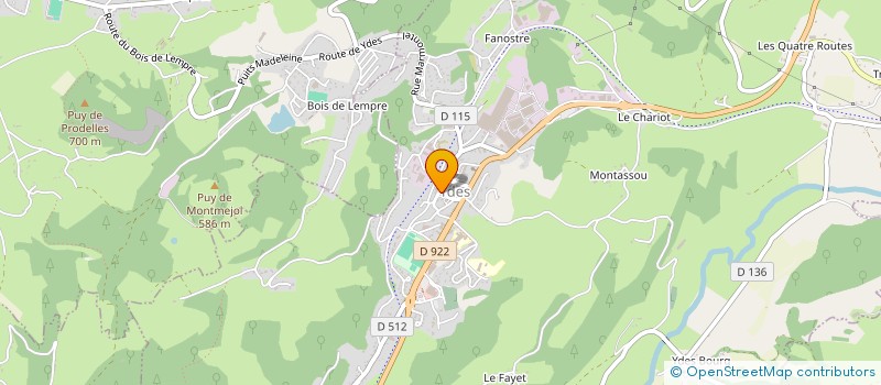 localisation de l'entreprise CONFORT HABITAT LOISIRS à YDES