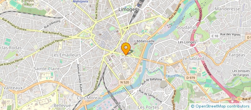 localisation de l'entreprise CONFORT IMMO à LIMOGES