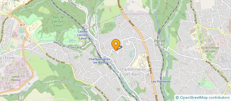 localisation de l'entreprise CONFORT IMMOBILIER  CHARBONNIERES-LES-BAINS