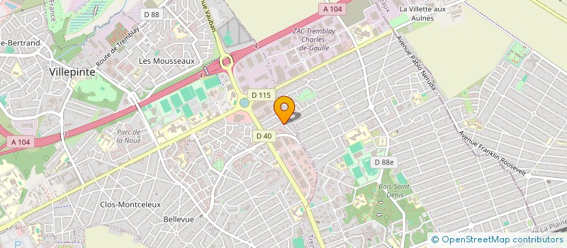 localisation de l'entreprise CONFORT LINE à VILLEPINTE