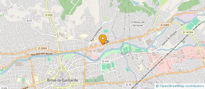 localisation de l'entreprise CONFORT LOISIRS à BRIVE-LA-GAILLARDE
