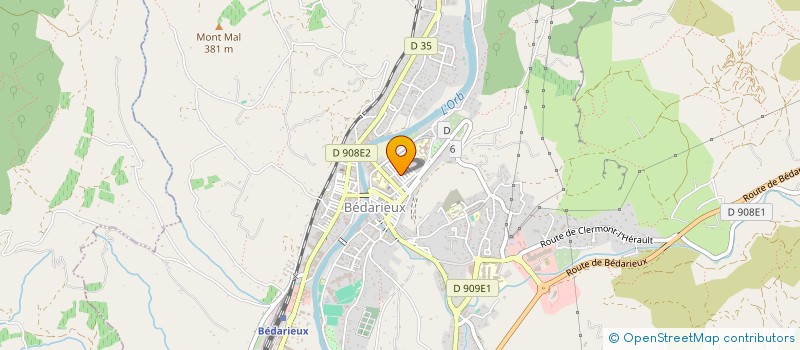 localisation de l'entreprise CONFORT MEDICAL SANTE à BEDARIEUX
