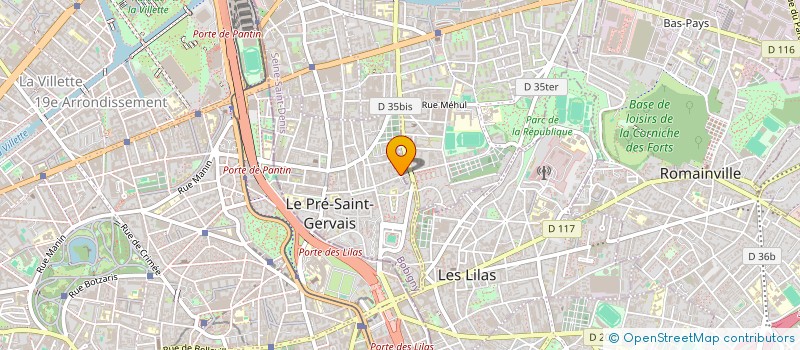 localisation de l'entreprise CONFORT NETTOYAGE  LE PRE-SAINT-GERVAIS
