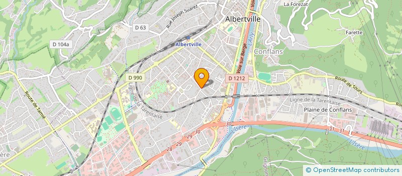 localisation de l'entreprise CONFORT PLUS  ALBERTVILLE