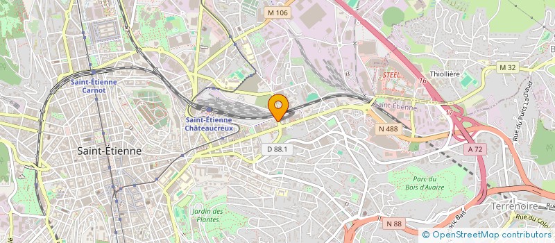 localisation de l'entreprise CONFORT PNEU  SAINT-ETIENNE