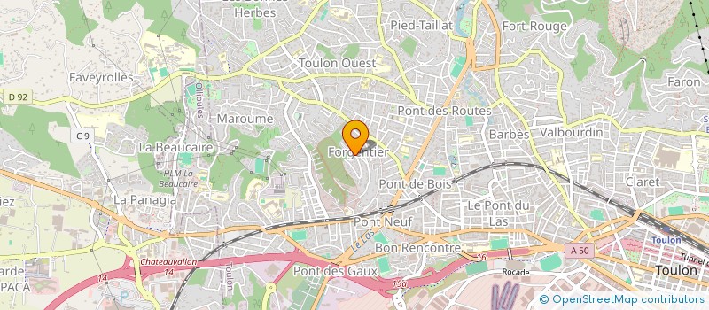 localisation de l'entreprise CONFORT RENOV'  TOULON