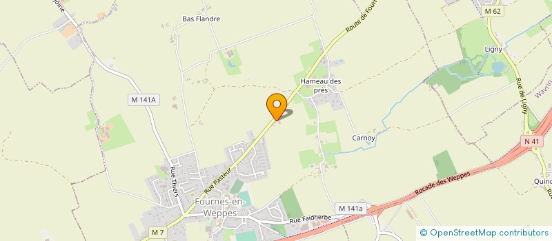 localisation de l'entreprise CONFORT RENOVATION  FOURNES-EN-WEPPES