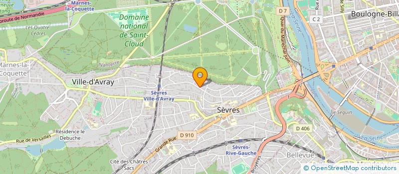 localisation de l'entreprise CONFORT SANI CUISINE à SEVRES