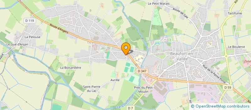 localisation de l'entreprise CONFORT & SANTE à BEAUFORT-EN-ANJOU