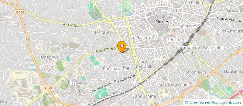 localisation de l'entreprise CONFORT-SERVICE à NIMES