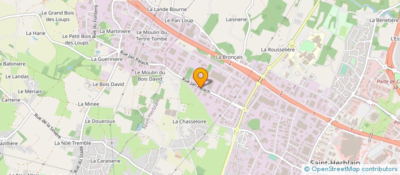 localisation de l'entreprise CONFORT SERVICES à ST-HERBLAIN
