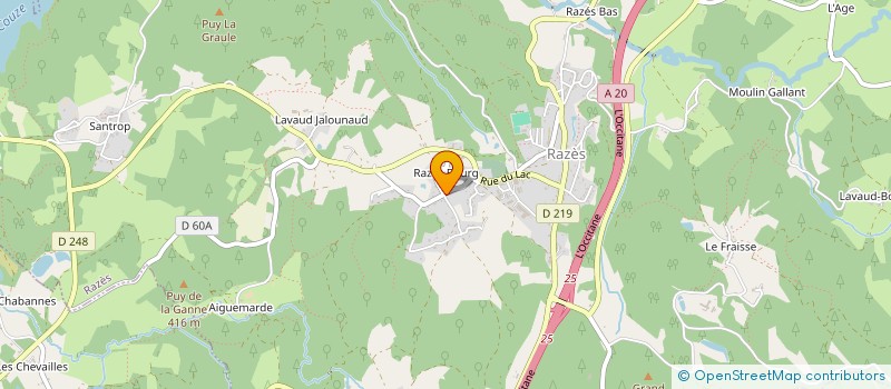 localisation de l'entreprise CONFORT & SERVICES 87 à RAZES