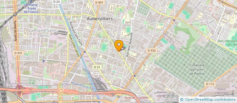 localisation de l'entreprise CONFORT STAR à AUBERVILLIERS