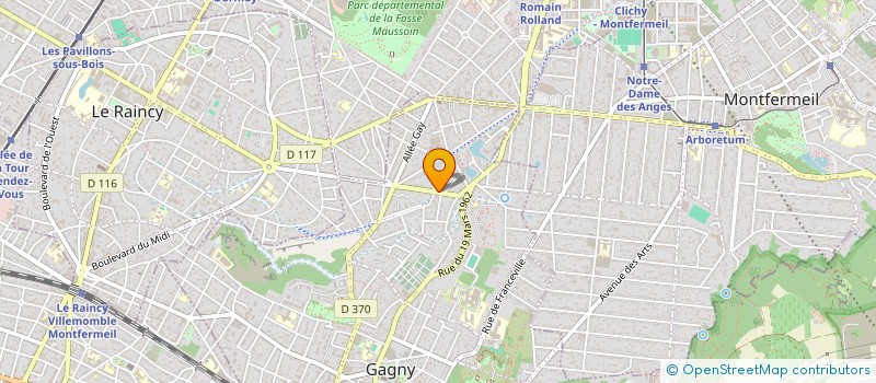 localisation de l'entreprise CONFORT TECHNIQUE à GAGNY
