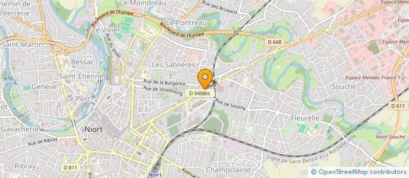 localisation de l'entreprise CONFORT THERMIQUE 79 à NIORT