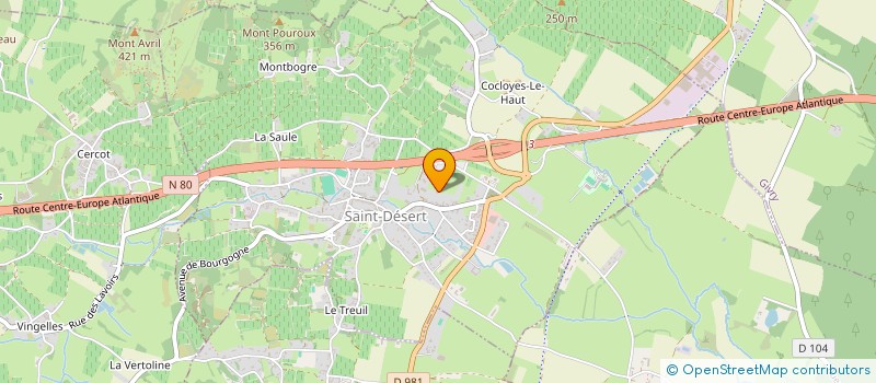 localisation de l'entreprise CONFORT THERMIQUE DE L'HABITAT à MOROGES
