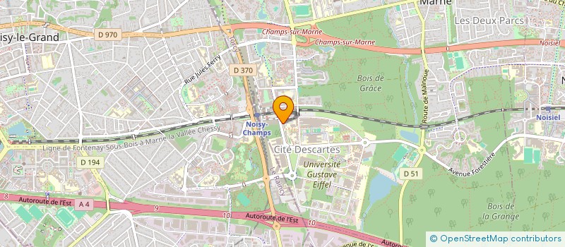 localisation de l'entreprise CONFORT TRAVEL TAXI  CHAMPS-SUR-MARNE