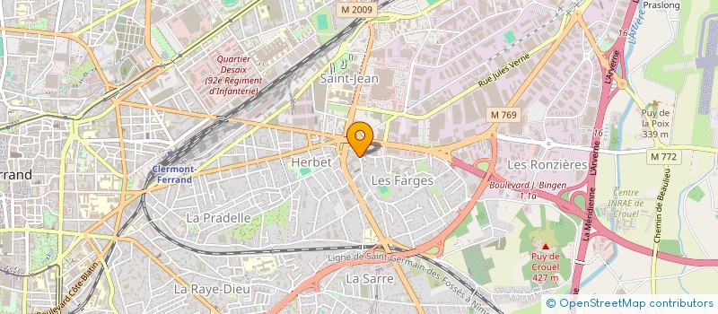 localisation de l'entreprise CONFORTBAT  CLERMONT-FERRAND