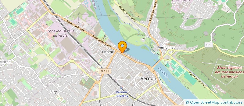 localisation de l'entreprise CONFORTDISCOUNT à VERNON