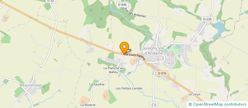 localisation de l'entreprise CONFORTEO à JUVIGNY VAL D'ANDAINE
