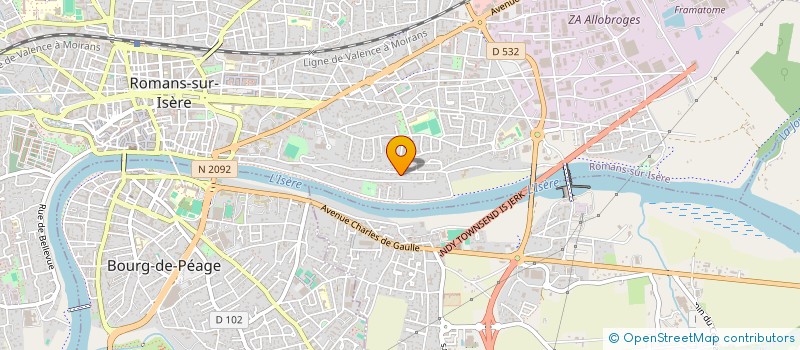 localisation de l'entreprise CONFORTO à ROMANS-SUR-ISERE
