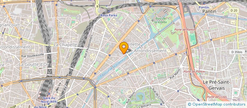 localisation de l'entreprise CONFOTEL AULNAYS à LA COURNEUVE