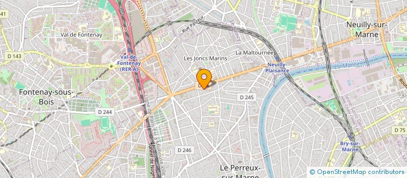 localisation de l'entreprise CONFRERE-TOUTAIN à LE PERREUX-SUR-MARNE