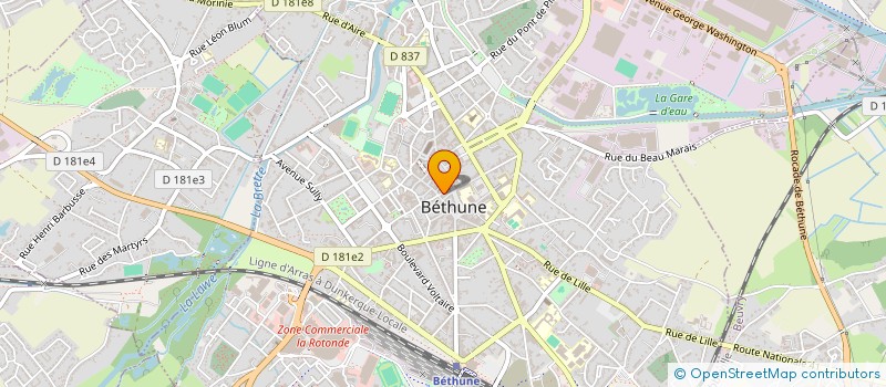 localisation de l'entreprise CONFRERIE CHARITABLES ST ELOI  BETHUNE