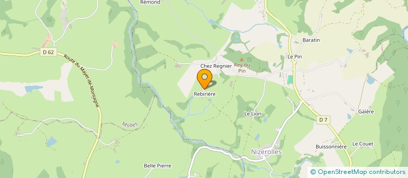 localisation de l'entreprise CONFRERIE DE L'ESCARGOT DE NIZEROLLES  NIZEROLLES