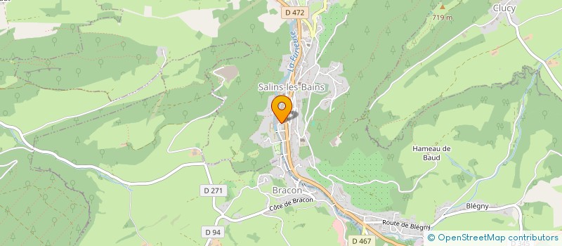 localisation de l'entreprise CONFRERIE DE L'OR BLANC  SALINS-LES-BAINS