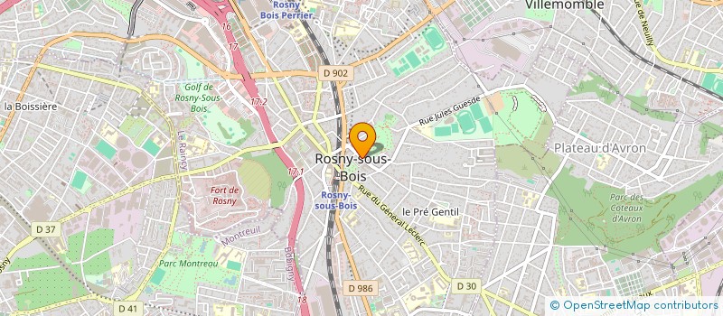 localisation de l'entreprise CONFRERIE DE LA FERONNE HAUTE DE ROSNY SOUS BOIS à ROSNY-SOUS-BOIS