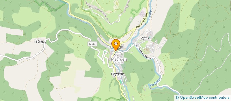 localisation de l'entreprise CONFRERIE DE LA ST MICHEL DE LA SAUCISSE D HERBE ET DU FRICANDEAU  MEYRUEIS