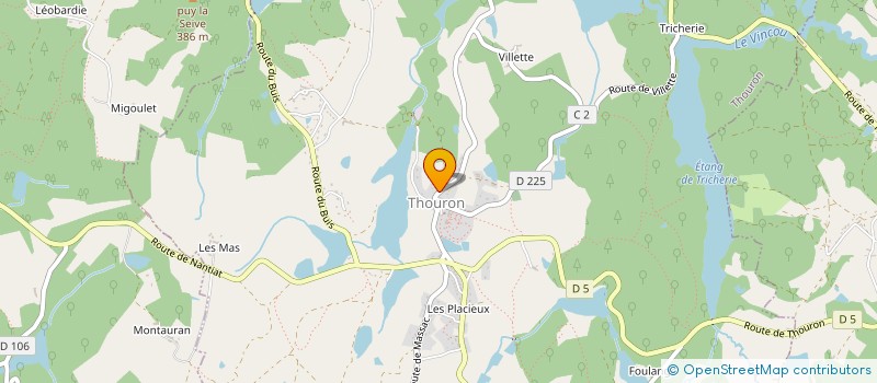 localisation de l'entreprise CONFRERIE DE LA TETE DE VEAU DE LIMOGES  THOURON