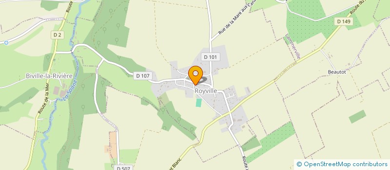 localisation de l'entreprise CONFRERIE DES ANCIENS DE LA LAITERIE DE ROYVILLE  ROYVILLE