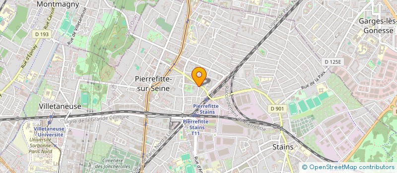 localisation de l'entreprise CONFRERIE DES BANGARDS CLUB D OENOLOGIE ET DE GASTRONOMIE à PIERREFITTE-SUR-SEINE