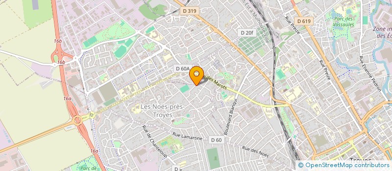 localisation de l'entreprise CONFRERIE DES BONNETIERS  LES NOES-PRES-TROYES