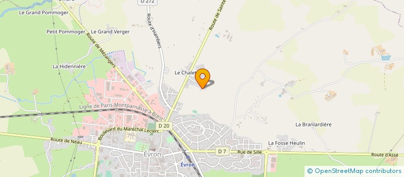 localisation de l'entreprise CONFRERIE DES CHEVALIERS DE L'ENTRECOTE D'ERVE-VEGRE  EVRON