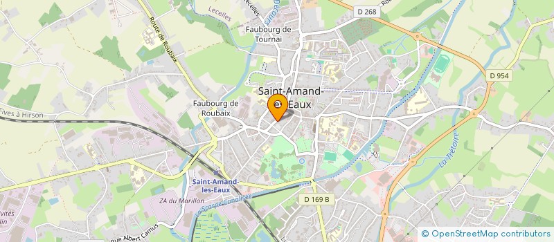 localisation de l'entreprise CONFRERIE DES CHEVALIERS DE LA TOUR  SAINT-AMAND-LES-EAUX