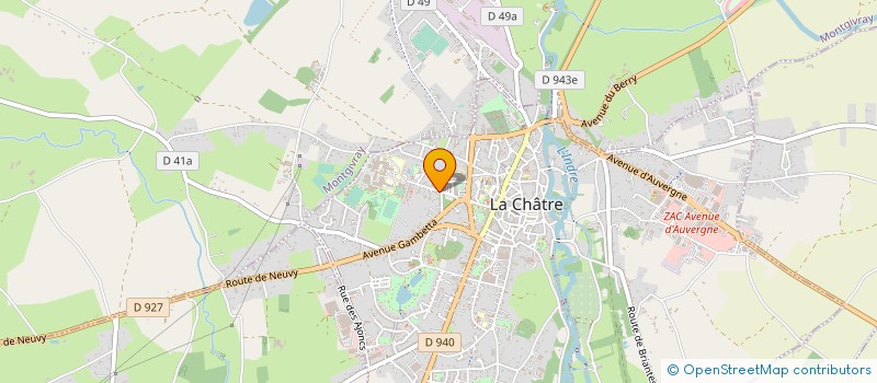 localisation de l'entreprise CONFRERIE DES CULS D'OURS ET DES CABINETS D'VIGNE EN PAYS DE GEORGE SAND à LA CHATRE