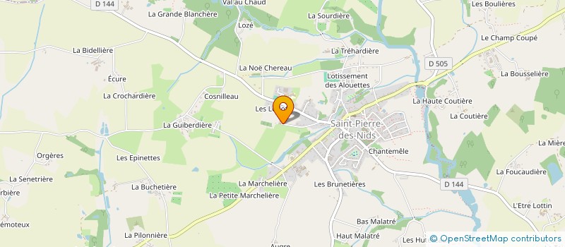 localisation de l'entreprise CONFRERIE DES FINS GOUSTIERS DU HAUT MAINE ET PAIL  SAINT-PIERRE-DES-NIDS