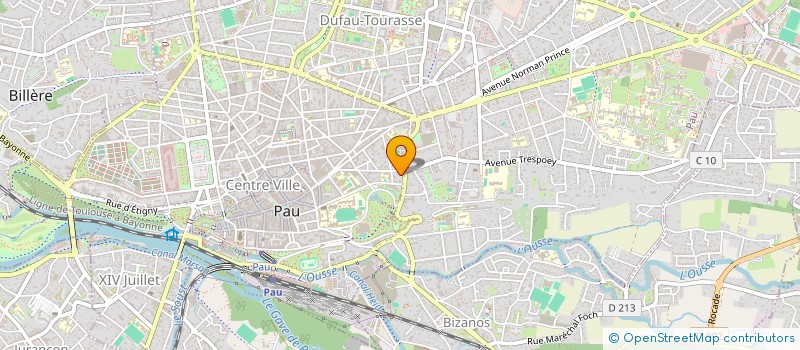 localisation de l'entreprise CONFRERIE DES HISTORIENS DE L'UNIVERSITE DE PAU ET DES PAYS DE L'ADOUR à PAU