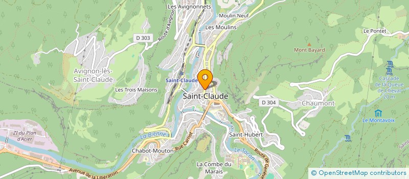 localisation de l'entreprise CONFRERIE DES MAITRES PIPIERS à SAINT-CLAUDE