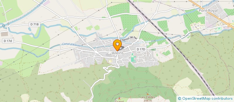 localisation de l'entreprise CONFRERIE DES PENITENTS BLANCS D'ALLEINS  ALLEINS