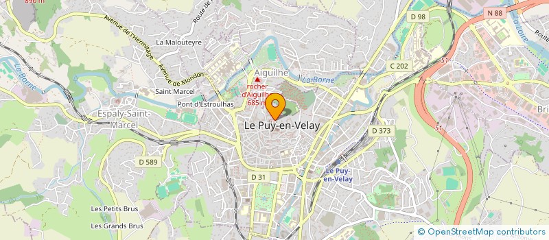 localisation de l'entreprise CONFRERIE DES PENITENTS BLANCS DU PUY à LE PUY EN VELAY